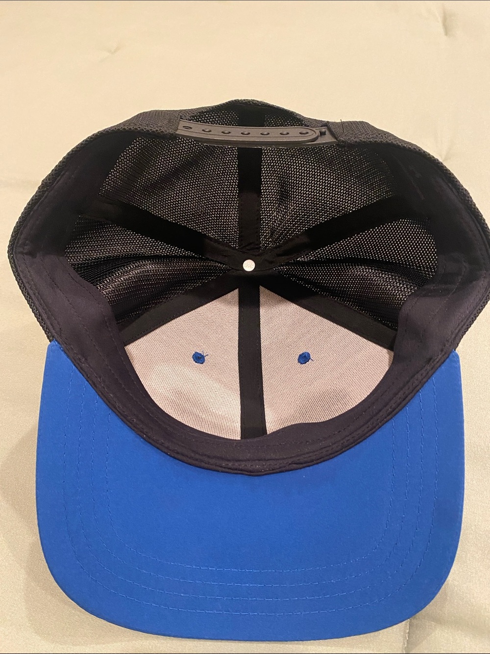 Under Armour Blue and Black Trucker Cap with Geometric Patch - Picture 3 of 4